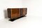 Art Deco Rosewood Veneer with Brass Details Sideboard, France, 1930s 3