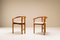 Walnut Dining Chairs from Mobil Girgi, Italy, 1970s, Set of 4 6