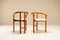 Walnut Dining Chairs from Mobil Girgi, Italy, 1970s, Set of 4 5