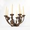 Large Mid-Century Brutalist Bronze 8-Armed Candelabra by Michael Harjes, Germany 3