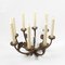 Large Mid-Century Brutalist Bronze 8-Armed Candelabra by Michael Harjes, Germany 2