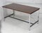 Large Chromed Steel Desk with Wooden Top, France, 1970s, Image 19