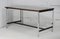 Large Chromed Steel Desk with Wooden Top, France, 1970s 1