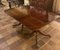 Extendable Pedestal Table in Mahogany with Quadripod Legs 10