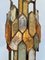 Hammered Glass and Gilt Wrought Iron Sconces from Longobard, Italy, 1970s, Set of 2 8