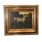 Englischer Künstler, White Horse, 1800er, Öl auf Holz, gerahmt 1