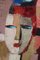 Artiste, Italie, Man's Face, 1960, Huile sur Toile, Encadrée 11