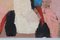 Italienischer Künstler, Gesicht des Menschen, 1960, Öl auf Leinwand, gerahmt 3