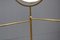 Bedroom Coat Hanger in Solid Brass with Mirror, Italy, 1950s, Image 9