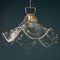 Mid-Century Ice Murano Glass Pendant Lamp, Italy, 1970s 10