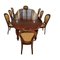 Extendable Wooden Table and Chairs, Set of 10 17