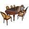 Extendable Wooden Table and Chairs, Set of 10 11