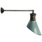 Vintage Industrial Petrol Enamel and Cast Iron Wall Light, Image 1