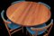 Danish Round Dining Table in Teak from Glostrup, 1960s, Image 4