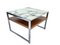 Square Coffee Table in Chrome and Onyx, Image 1