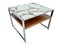 Square Coffee Table in Chrome and Onyx 2