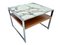 Square Coffee Table in Chrome and Onyx, Image 2