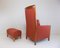 Armchair with Ottoman by Giorschetti from Umberto Asnago, 1990s, Set of 2 2