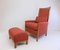 Armchair with Ottoman by Giorschetti from Umberto Asnago, 1990s, Set of 2, Image 4