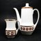 Postmodern Coffee Pot and Milk Jug from Ćmielów, Poland, 1970s, Set of 2 1