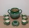 Vintage Green Glazed Ceramics Tea Set by Carinthian Manual Work, Austrian, 1970s, Set of 7, Image 3