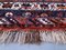 Antique Tribal Red, Brown and Blue Wool Oriental Rug, Image 4