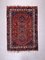 Antique Tribal Red, Brown and Blue Wool Oriental Rug, Image 1