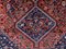 Antique Tribal Red, Brown and Blue Wool Oriental Rug 8