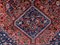 Antique Tribal Red, Brown and Blue Wool Oriental Rug, Image 8