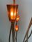 Lámpara de pie orgánica escultural de latón y cristal de Murano, años 80, Imagen 13