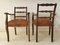 Vintage French Chairs in Leather and Oak, 1950, Set of 2 3