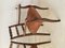 Französische Vintage Stühle aus Leder & Eiche, 1950, 2er Set 10
