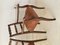 Vintage French Chairs in Leather and Oak, 1950, Set of 2, Image 10