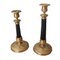 19th Century Gilt Bronze Candleholders, Set of 2 1