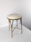 Hollywood Regency Golden Bamboo and Brass Stool by Maison Bagues, 1970s 5