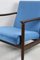 GFM-142 Sessel aus blauem Samt von Edmund Homa, 1970er 3