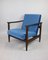 GFM-142 Sessel aus blauem Samt von Edmund Homa, 1970er 8