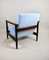 GFM-142 Armchair in Light Blue Velvet by Edmund Homa, 1970s, Image 5