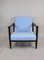 GFM-142 Armchair in Light Blue Velvet by Edmund Homa, 1970s, Image 9