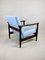 GFM-142 Armchair in Light Blue Velvet by Edmund Homa, 1970s, Image 4