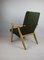 Vintage Green GFM18 Olive Boucle Armchair by E.Homa, 1970s 3