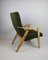 Vintage Green GFM18 Olive Boucle Armchair by E.Homa, 1970s, Image 7