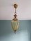 Lampada da soffitto vintage in vetro color ambra, anni '70, Immagine 8
