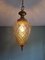 Vintage Amber Pineapple Glass Ceiling Lamp, 1970s, Image 3