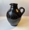 Schwarze Art Deco Keramik Vase in Fisch-Optik von Michael Andersen & Son, 1930er 2