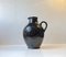 Vase Poisson Art Déco en Céramique Noire par Michael Andersen & Son, 1930s 1