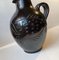Vase Poisson Art Déco en Céramique Noire par Michael Andersen & Son, 1930s 7