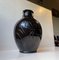Vase Poisson Art Déco en Céramique Noire par Michael Andersen & Son, 1930s 3