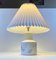 Modernist White Porcelain Table Lamp by Ivan Weiss for Royal Copenhagen, 1970s 2