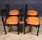 Italian Dining Chairs by Vico Magistretti, 1970s, Set of 4, Image 4